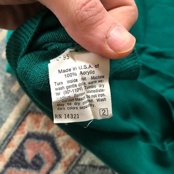 Vintage Acrylic Sweater - Picture 3 of 8